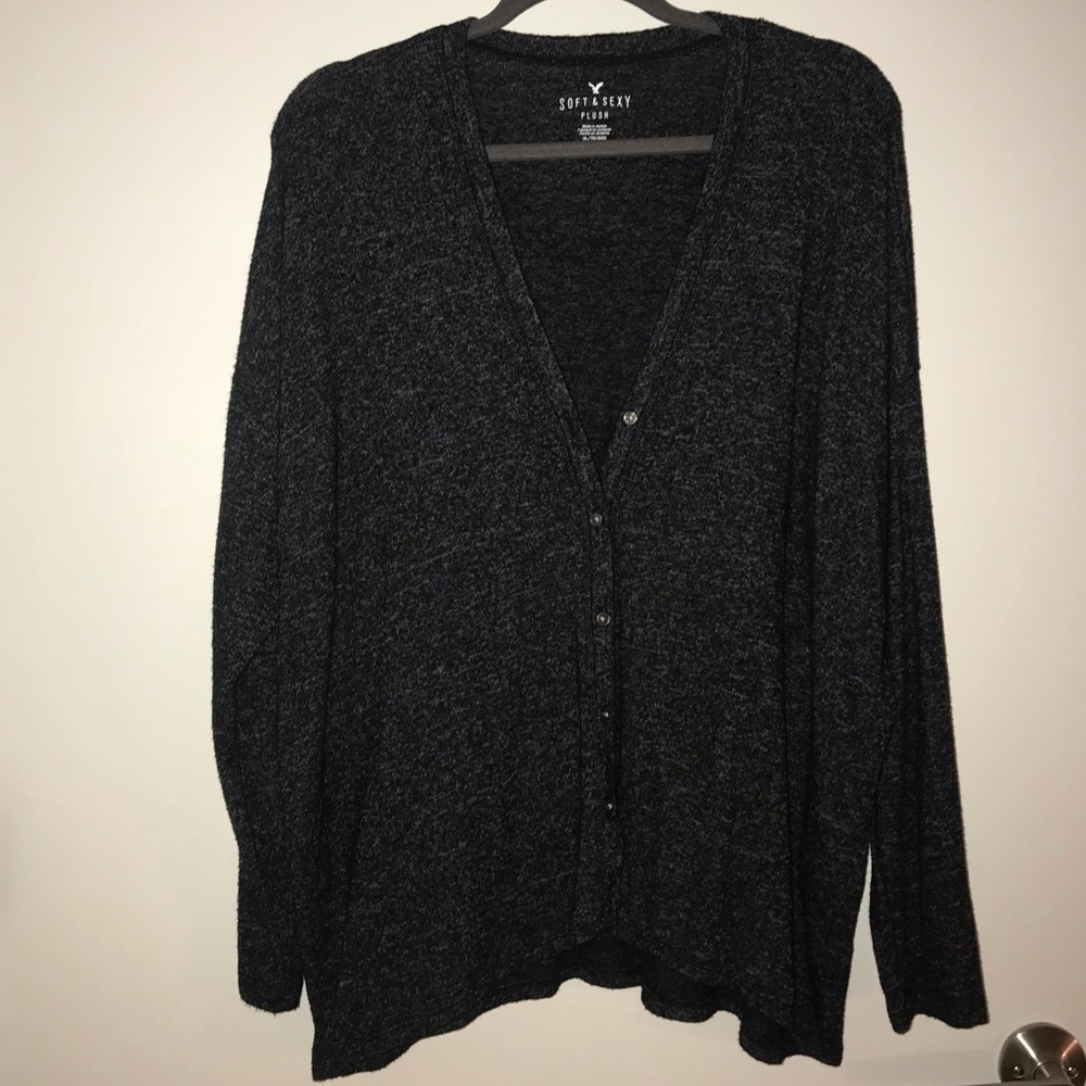 Grey marled cardigan from American Eagle
